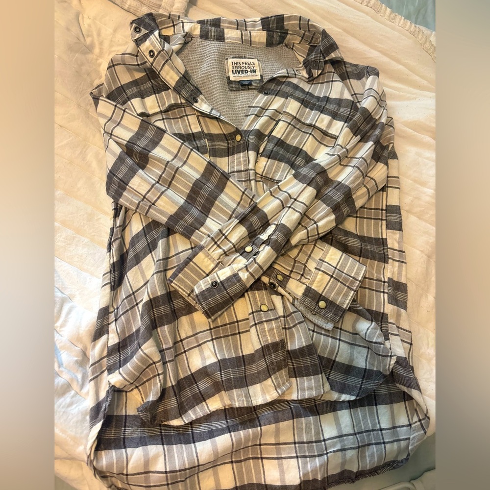 American Eagle Flannel Blouse